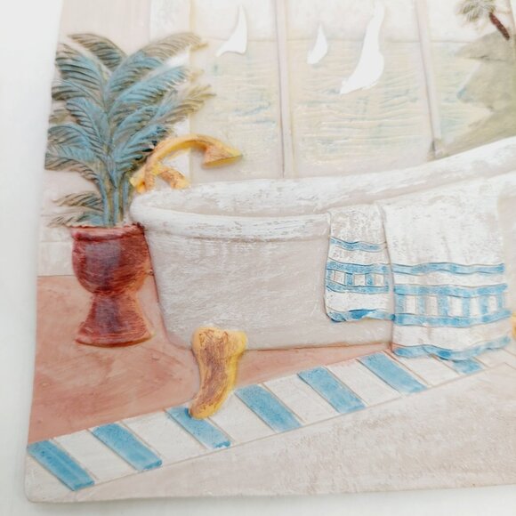 New View Decorative Tile Bathroom Bathtub Ocean View C. Winterle Olson - Picture 6 of 6